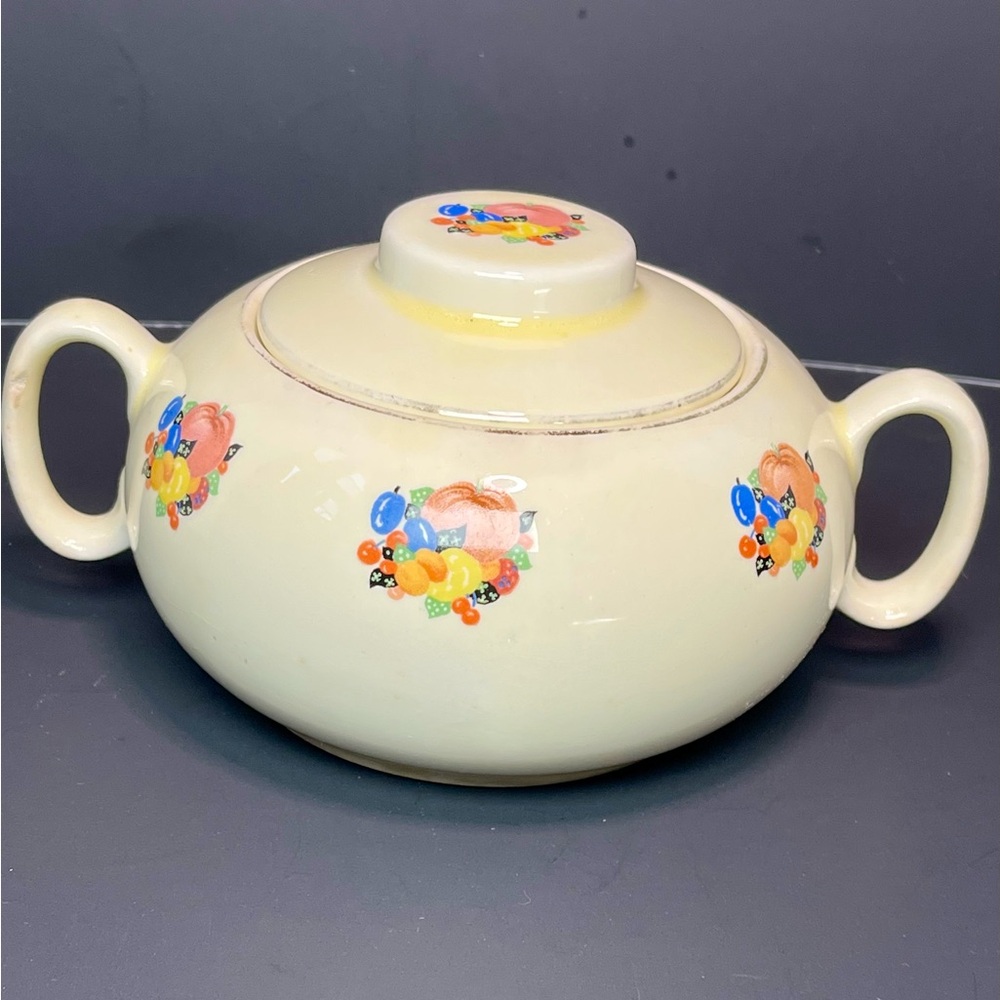 Vintage 30s Country Gentleman Cavitt Shaw WS George Cottage Fruit Pattern